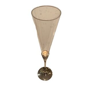 Vera Wang “With Love Toasting Flute”  with Silver Plated Base.  By Wedgwood.